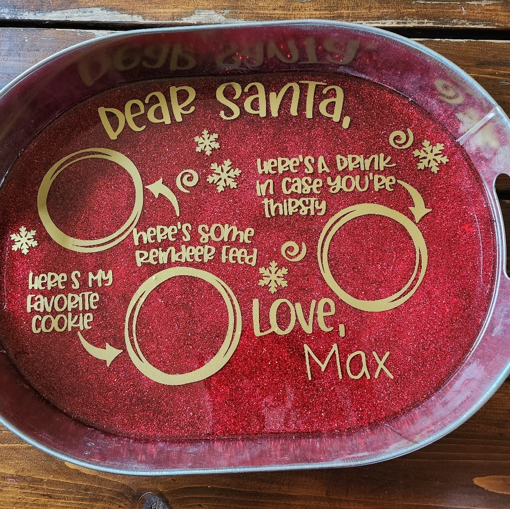 Personalized Santa Tray